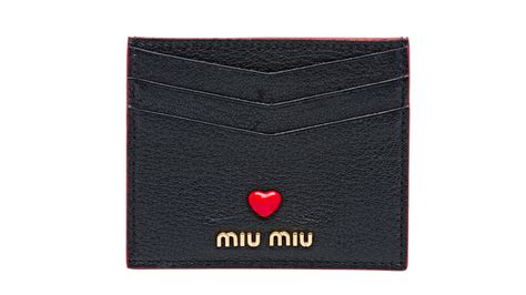 miu miu card holder heart